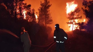 Muğla Büyükşehir Ekipleri Marmaris Yangınına Müdahale Ediyor