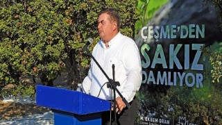 Çeşme’de sakız hasadı hazırlığı törenle başladı