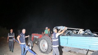 Edremit zabıtadan gece operasyonu Sahillere gece operasyonu