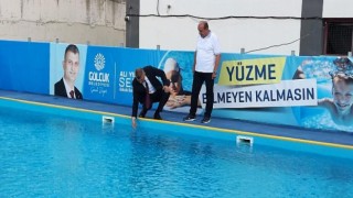 Gölcüklü Çocuklar Dev Açık Havuzda Yüzme Öğrenecek