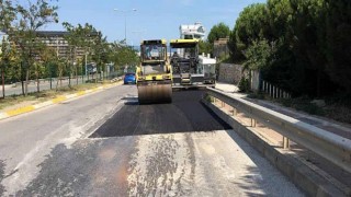 Umuttepe yolundaki bozulmaya hızlı müdahale