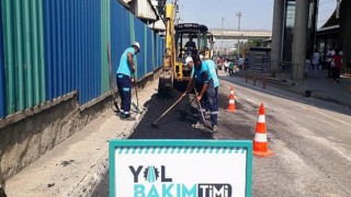 Darıca’da bozulan yollara anında müdahale