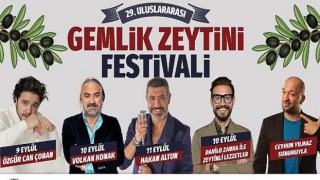 29. Uluslararası Gemlik Zeytini Festivali başlıyor