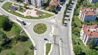 İpek yolu bulvarında trafik çizgileri çekildi