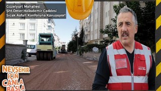 Nevşehir Şehit Ömer Halisdemir Caddesi Sıcak Asfalt Oluyor