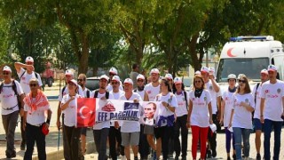 Ödemiş’in kurtuluşunun 100.yılı onuruna zafer yürüyüşü düzenledi