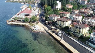 Ereğli sahil yolunda asfalt serimi tamam