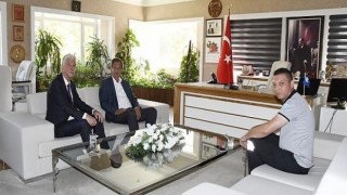 Kemer PTT Müdürü Aydöre’den başkan vekili Yılmaz’a ziyaret