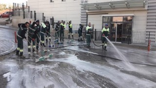 Hastane Temizlik Timi İş Başında