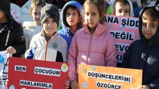 Nilüferli çocuklar hakları için yürüdü