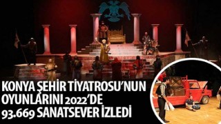 Konya Şehir Tiyatrosu&#39;nun Oyunlarını 2022&#39;de 93.669 Sanatsever İzledi