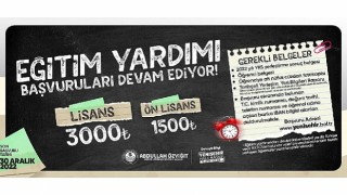 Yenişehir Belediyesinin eğitim yardımı başvuruları devam ediyor