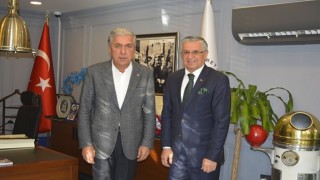 Başkan Topaloğlu&#39;ndan Çetin&#39;e hayırlı olsun ziyareti