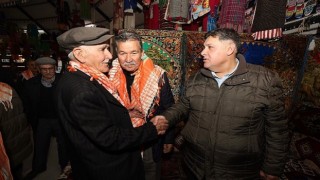 Başkan V. Özkan'dan yörük çadırına ziyaret