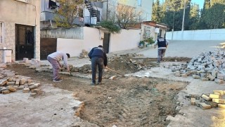 Edremit&#39;te Bozulan Yollara Müdahale