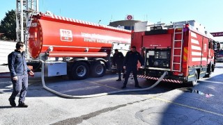 ESHOT&#39;un mazot tankerleri artık yangın söndürmede kullanılacak