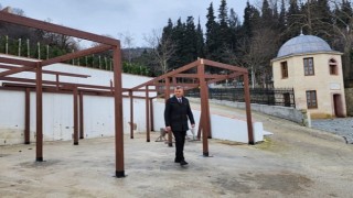 Örcün Sultan Baba&#39;da El Emeği Ürün Satış Noktası Yapımı Başladı