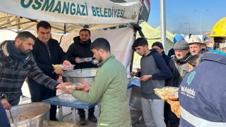 Osmangazi den deprem bölgesine gönül sofraları