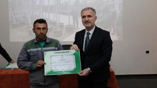 Park Bahçeler Personeli Bahçıvanlık Sertifikalarını Aldı