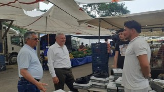 Başkan Topaloğlundan Göynük Pazar esnafına ziyaret