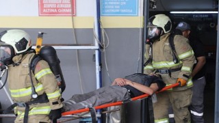 Edremit Belediyesinde Yangın Tatbikatı