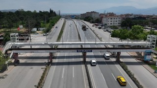 60 Evler yaya üstgeçidi tamamlanıyor