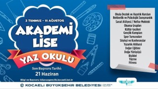 Bilgievleri ve Akademi Lisede yazın okula gitmek daha da eğlenceli