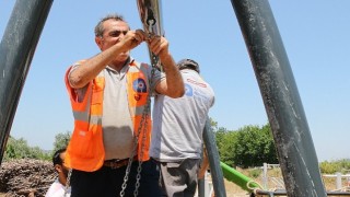 Büyükşehir den Hacısekilerli çocuklara oyun parkı