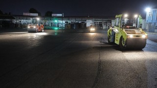 Toptancılar Sebze Halinin asfaltı yenilendi