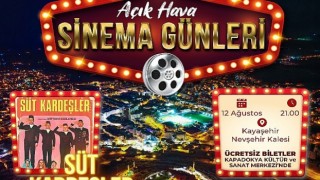 Açık Hava Sinema Günlerinde Hafta Sonu “Süt Kardeşler” Günü