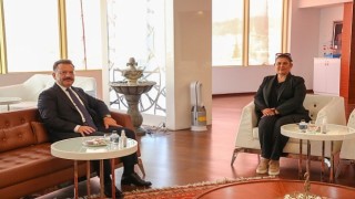 Aydın Valisi Sayın Hüseyin Aksoydan Başkan Çerçioğluna Ziyaret