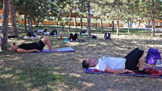 Çankayalılar açık havada sporla zinde kalıyor