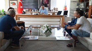 Türkiye 117ncisi Öztürkten Başkan Topaloğluna Ziyaret