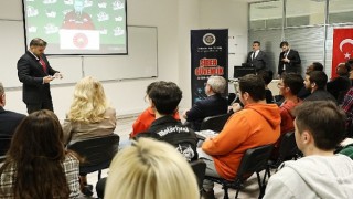 AÜ. Siber Güvenlik MYOda Ali Taha Koç tarafından ilk ders verildi