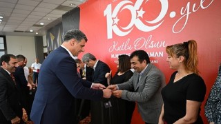 Başkan Kocamanın okul müdürleriyle 100 yıl buluşması