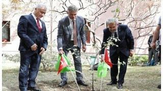 İsviçre büyükelçisinden Ankara üniversitesine 100.yıl fidanı