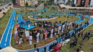 Yenişehir Belediyesi 5 bin metrekarelik bisiklet eğitim parkı açtı