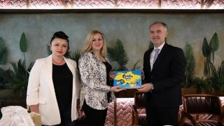 Başkan Taban Spor Lisesinin Ukraynalı Misafirleriyle Buluştu