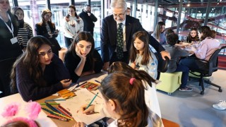 DOST Projesine katılan çocuklar tasarımlara başladı