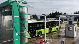 Otobüsler gri suyla yıkanıyor, litrelerce su tasarrufu sağlanıyor