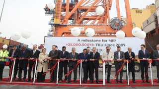Mersin Uluslararası Limanı 25 milyon TEUnun üzerinde konteyner elleçleyerek yeni bir kilometre taşına ulaştı