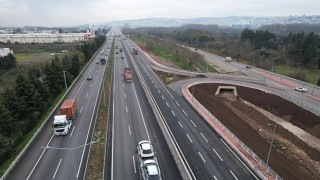 Stadyum bağlantı yolunda tamamlanan kısımlar trafiğe açıldı