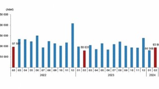 TÜİK: Türkiye genelinde Şubat ayında 93 bin 902 konut satıldı