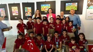 Başkan Kınay çocuklara resim yarışması ödüllerini verdi: Yazmaktan ve çizmekten asla vazgeçmeyin