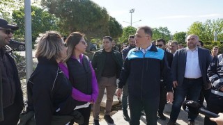 Beylikdüzü Belediye Başkanı Mehmet Murat Çalık, İBB Genel Sekreter Yardımcısı Arif Gürkan Alpay Gürpınar Sahili Düzenleniyor