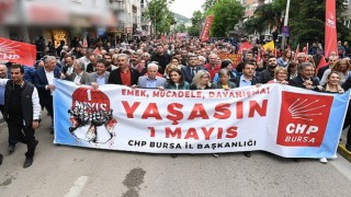 Başkan Aydın 1 Mayıs yürüyüşüne katıldı