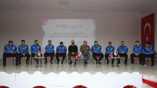 Nilüferli hentbolcular öğrencilerle buluştu