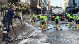 Yenişehirde temizlik çalışmaları kesintisiz devam ediyor