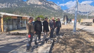 Kemerde altyapı çalışmaları