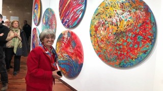 Slovenyalı ünlü sanatçı ve restoratör Mira Licen, eserleriyle İzmirde